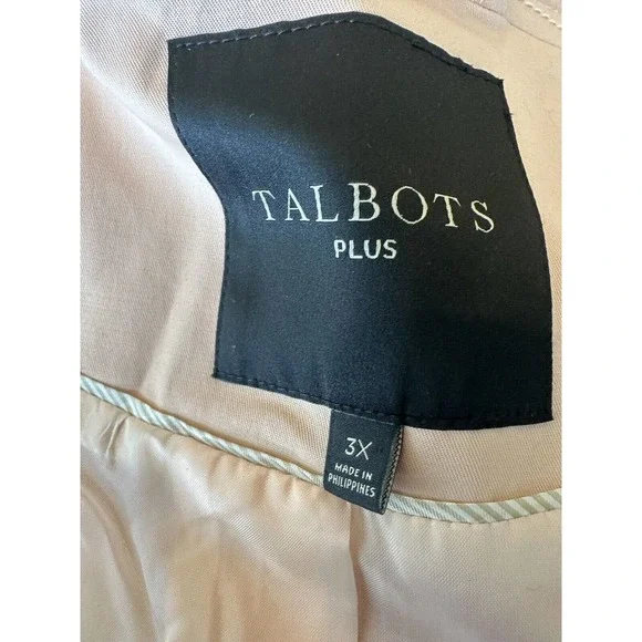 Talbots Polished Trench Coat Tie Belt Pink Women's Plus Size 3X - Picture 10 of 12
